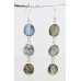 Dangle Earrings Silver 925 Sterling Labradorite Gem Stone Handmade Gift E314